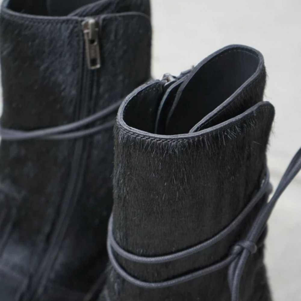 SALE -Did I mention these are RARE!  CHIRO NERO CALF HAIR - SZ 42 -  Men's Boots - Picture 6 of 9